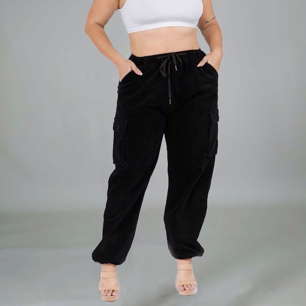 PLUS corduroy cargos